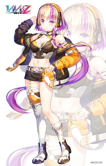 新作TCG「Vividz(ビビッヅ)」
メインキャラクターデザイン
こちらは シェリー・ヴァイオレットちゃん☆
 #ビビッヅ 