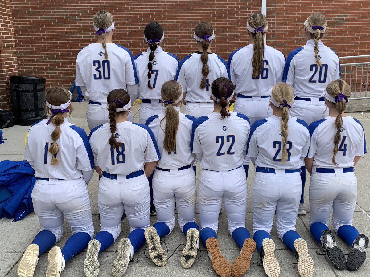 Softball is one big family and today we stood beside our sisters at <a href="/JMUSoftball/">JMU Softball</a> who we know are hurting. Tonight we brought a little bit of purple on the field to show we are with you. #MentalHealthMatters