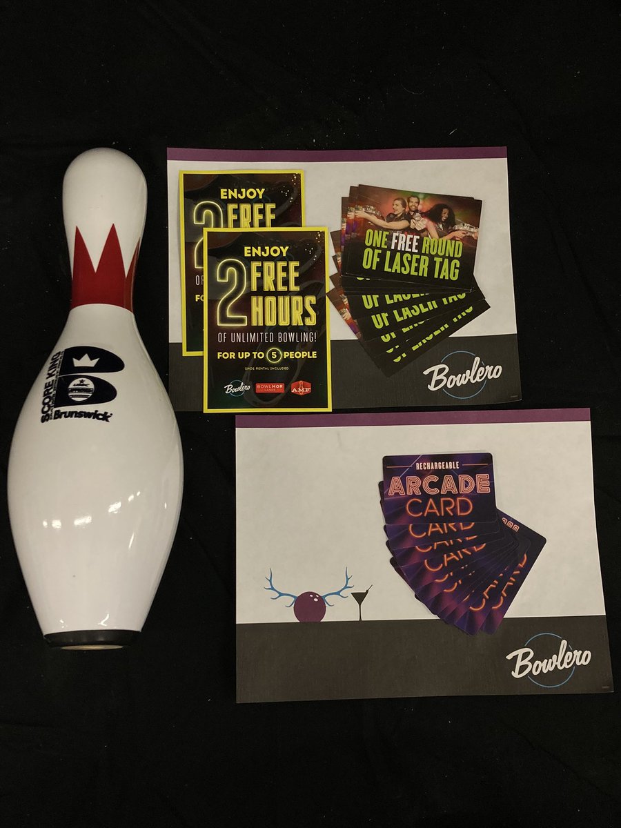 bashaffa's tweet image. Tomorrow night is the night! Here’s your last preview for the silent auction! Free bowling, Arcade Cards, and Laser Tag!
