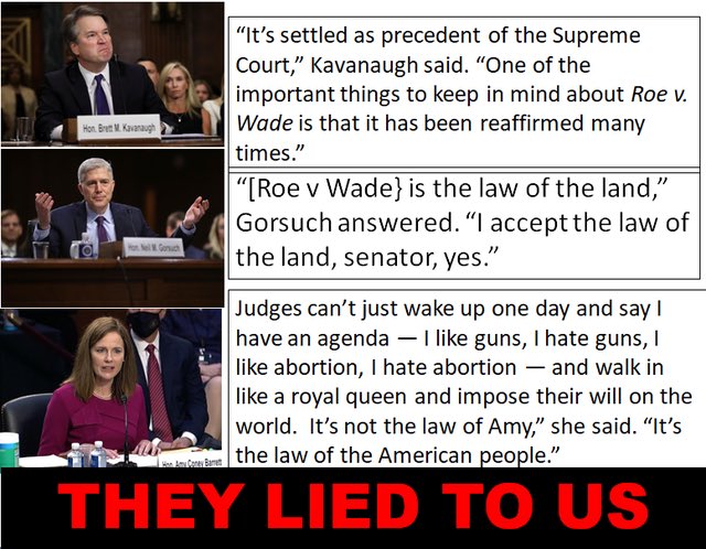 RonLebow's tweet image. Stephen Colbert: “If these folks believe Roe was so egregiously decided, why didn’t they tell the senators during their confirmation hearings? Because Americans support abortion at 80%. They knew that if they were honest they wouldn’t get the job, so they lied, which is perjury.”