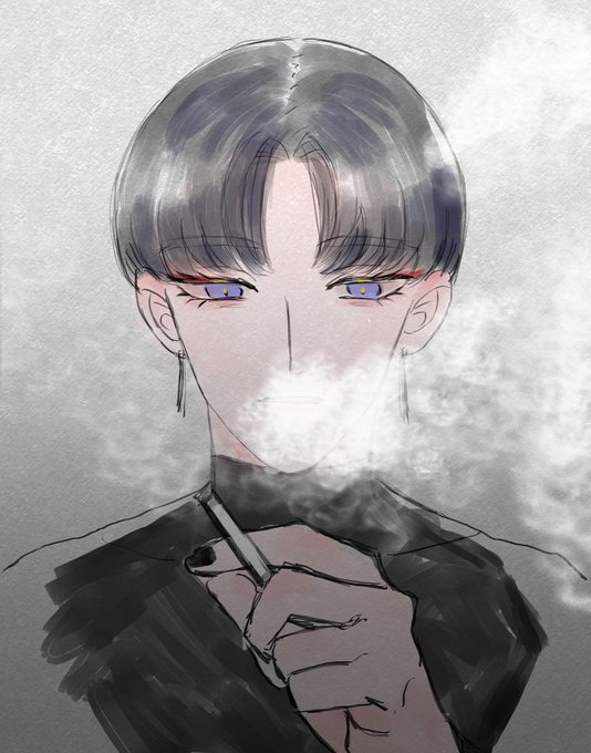 煙のtwitterイラスト検索結果