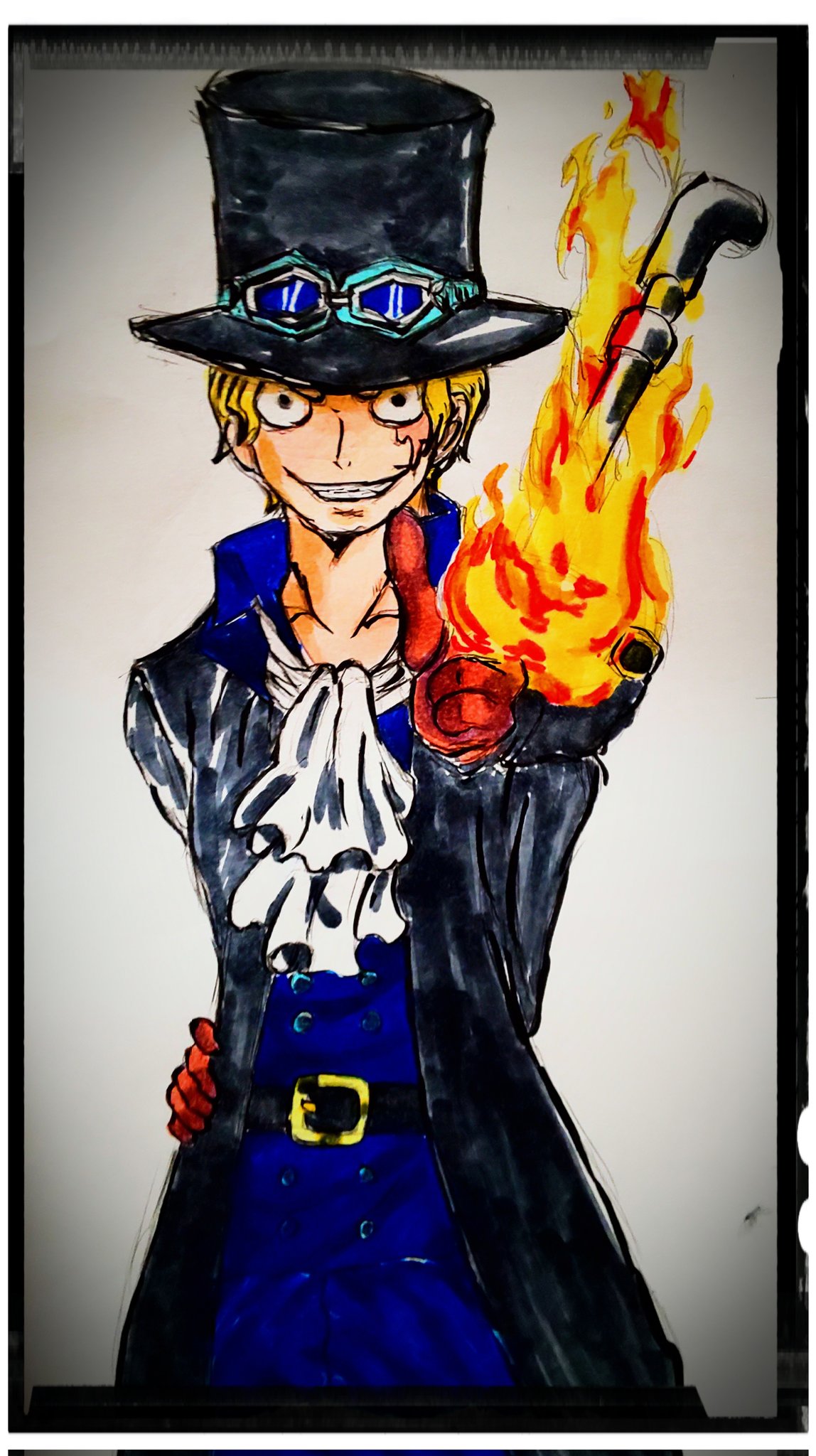 気ままに絵描き One Piece ワンピース 革命軍参謀総長 サボ T Co ca1i2tt0 Twitter