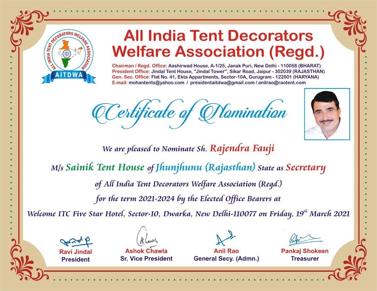 Rajendrafoji's tweet photo. राष्ट्रीय सचिव बनाने के लिए बहुत बहुत धन्यवाद @jhunjhununewz @RLPINDIAorg https://t.co/TgICays4PX