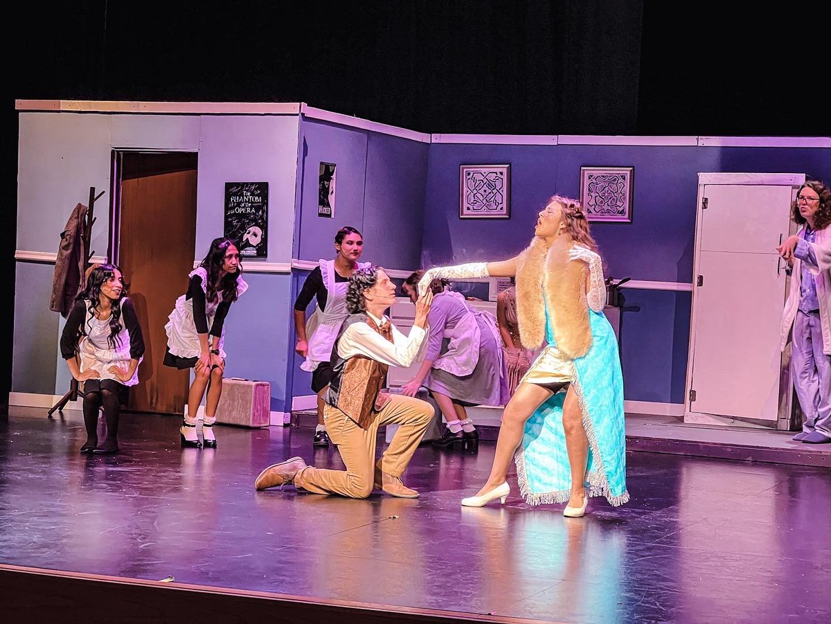 WeissTheater's tweet image. The Drowsy Chaperone takes the stage Friday and Saturday at 7:30 PM in the Weiss PAC! 🎭 Admission is free. We hope to see you there! #WeissTheater #WeissDrowsyChaperone @WeissHighSchool @PfISDfinearts @pfisd