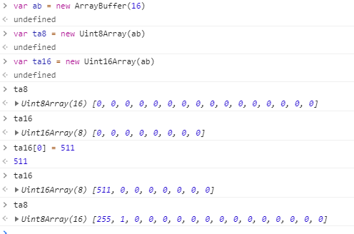 ram_3103's tweet photo. Its because of Endianness in typed arrays.. https://t.co/uYCXXXCFV3