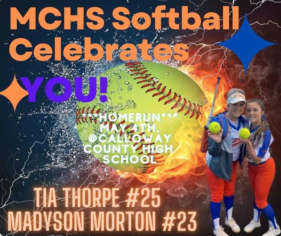11-3 victory over Calloway with 2 HR from Tia Thorpe and Madyson Morton.