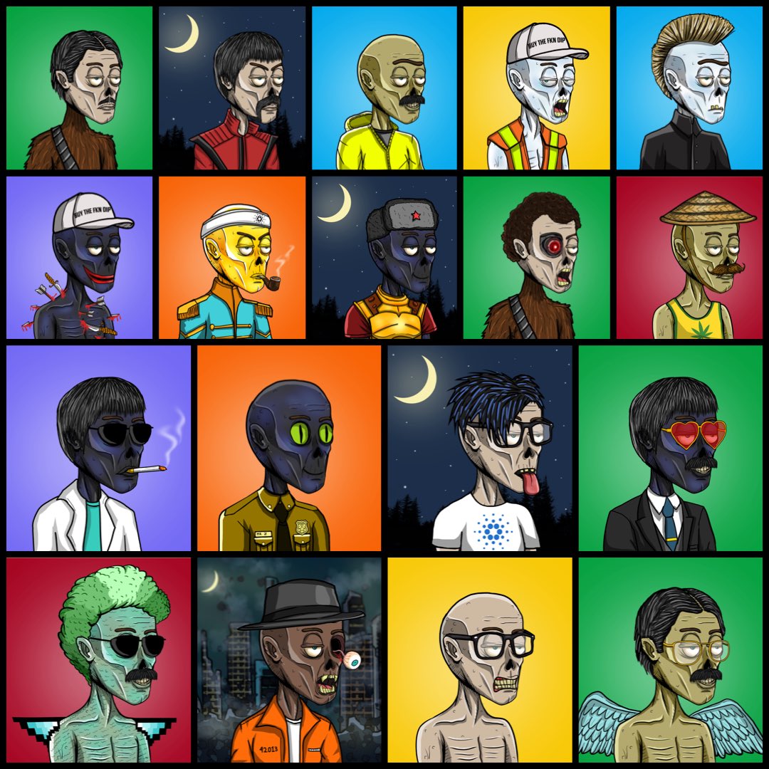 CryptEkim's tweet photo. Meet my new Zombie horde from @ada_apocalypse! One of the most loyal communities in the space. Excellent horde paper, trusted team, new 3D NFT series, NFT staking coming, and APOC Token drop. Love it! #MKON #hordegang #cnft #ADA @ZombieChains https://t.co/U7EurDLfuu