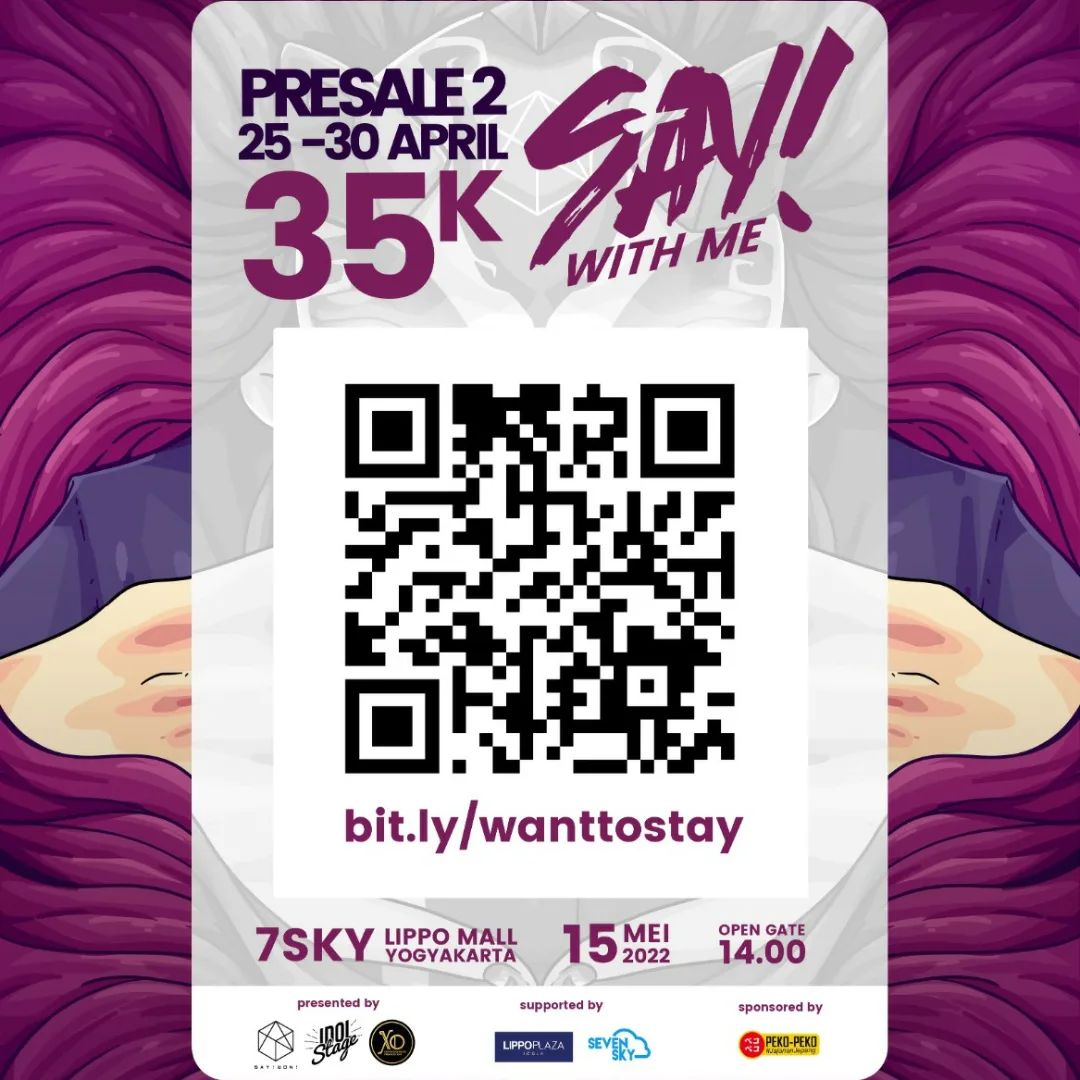 SaywonOfficial's tweet photo. [PENGUMUMAN] 

PERPANJANGAN PRESALE#2: 
Halo, untuk PRESALE 2 diperpanjang sampai 11 Mei 2022

*TIDAK TERSEDIA OTS* 
(bundle tiket dan merch tidak tersedia OTS)

Bagi yang belum kebagian silahkan segera dipesan yah.
Terimakasih https://t.co/xVe2zLyLDd