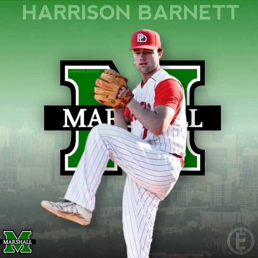 I am extremely excited to announce that I have committed to play baseball at Marshall University! I would like to thank all of my coaches, teammates, and everyone who has helped me along the way. GO HERD! #riseasone <a href="/sbacollegepros1/">sbacollegeprospects</a> <a href="/HerdBaseball/">Marshall Baseball</a> <a href="/ChargersPDS/">PDS Athletics</a> <a href="/StatStak/">StatStak</a>