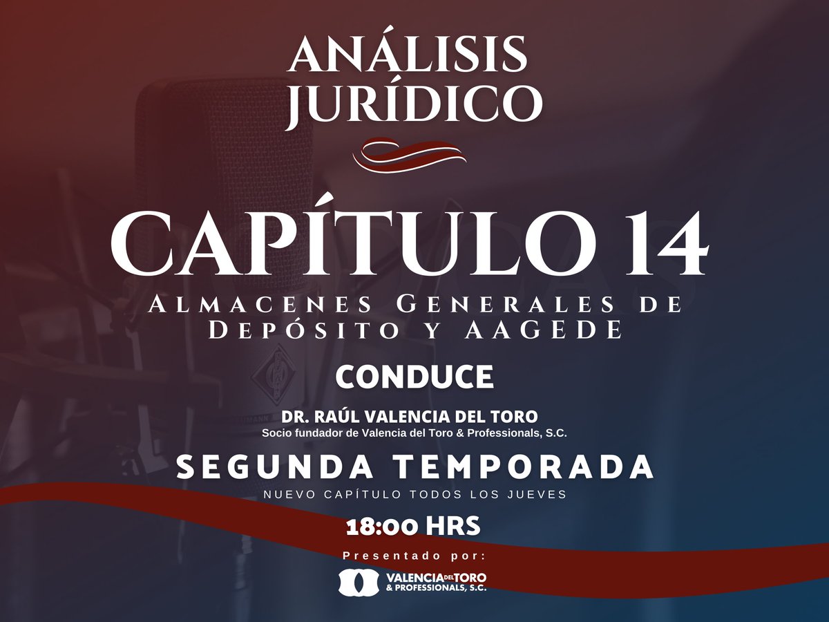 TIPSDEVALENCIA's tweet photo. #VALPRO le invita a escuchar nuestro #PODCAST de "#ANÁLISIS #JURÍDICO", el próximo 05 de mayo de 2022.

Tema: “Almacenes Generales de Depósito y AAGEDE”.

Podcast gratuito aquí:
Spotify: https://t.co/JkiTPGUH6V 
Apple Music: https://t.co/koWzMTUXCH 

#Derecho #CDMX  #ValProMx https://t.co/GOnXE5su9c