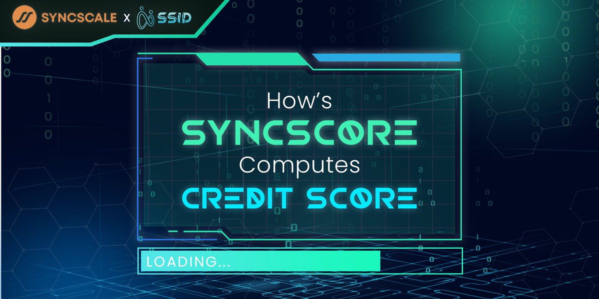 SSID_META's tweet photo. In order for the SyncScore credit scoring system to compute a holistic user credit score, SyncScore system is combining the traditional (off-chain) and blockchain (on-chain) data together....Read more on: https://t.co/5KXXuYouqy

#SSIDMeta #SSID #SyncScaleSSID  #Defi #Metaverse https://t.co/WvbkKZxTw9