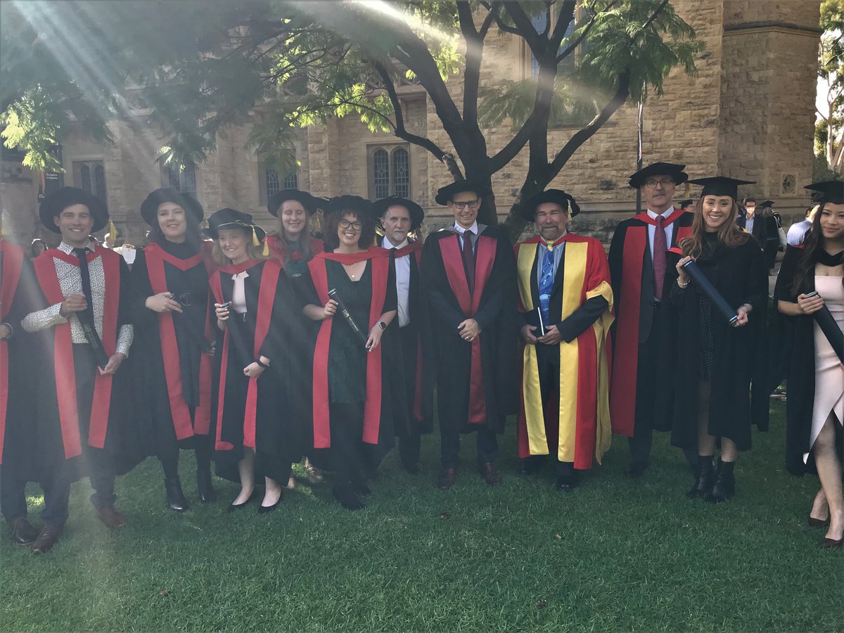 Fantastic to see so many happy and enthusiastic chemistry graduates at the @UniofAdelaide graduation ceremony today. Here are a few snaps of some of the PhDs and MPhil graduates but I'd love to see some more photos! Congratulations everyone! @AdelaideChem
