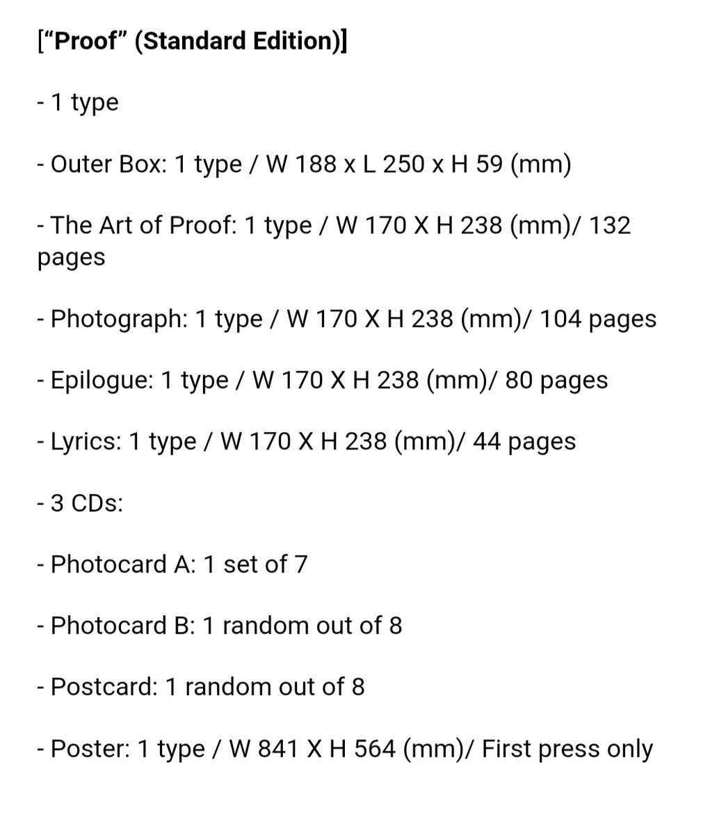 clickbangtanph's tweet photo. BTS Anthology: PROOF
🏷️Set: 3950 (With POB and Special Gift)
🏷️Standard: 2900 (With POB)
🏷️Compact: 1200 (No POB)
DP: 250
DOP: Once onhand
DOO: Until Stocks Last
Counted in Hanteo and Gaon Charts.
📩 DM for reservations
#ClickBangtanPHSells https://t.co/PlGAwkiaqF