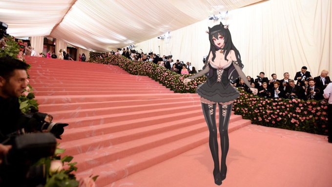 I think I was more on theme than some people there at the #metgala #VTuberEN #VTuberUprising https://t