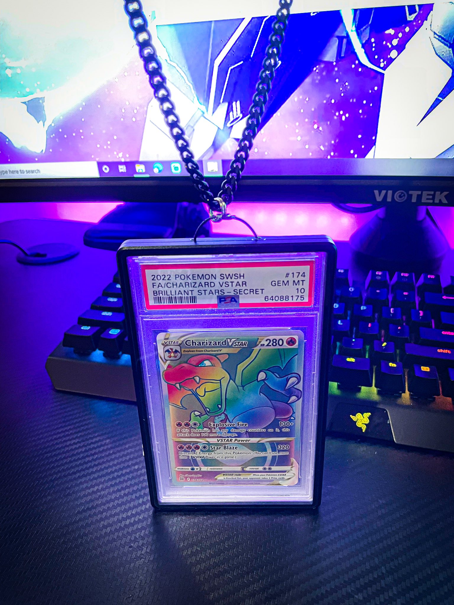 PSA SLAB NECKLACE / Graded Card Necklace *GRADED CARD NOT INCLUDED* 3D  Printed | eBay
