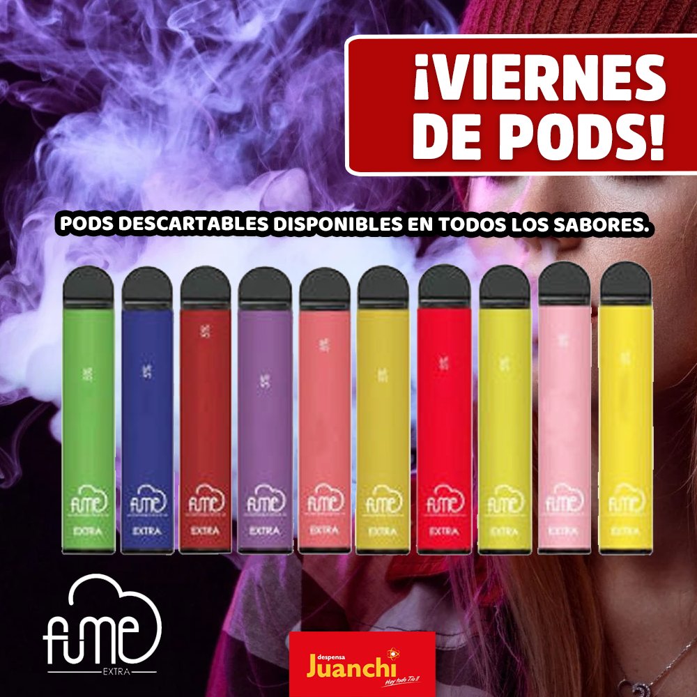 DespensaJuanchi's tweet image. Encontrá tu POD favorito en nuestros locales de #DespensaJuanchi y relajate este finde.😉💨

 ¡Te esperamos en cualquiera de nuestras tiendas!✨

✅Encontrá tu Juanchi mas cercano en nuestras historias destacadas.

#DespensaJuanchi #Puffplus #fume #pods