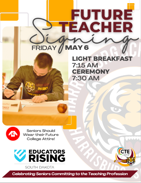 Eleven Harrisburg students are making the commitment  into the teaching profession this upcoming Friday.  What a great way to end National Teacher Appreciation Week!