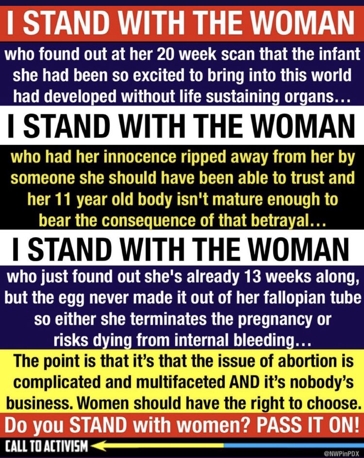RealTamie's tweet photo. What about the children of a pregnant woman who was forced to have an unsafe pregnancy and died? Doesn’t her life or their lives matter?

Republicans talk about abortion to get women out to vote because we make over 50% of the population!

It’s a health issue it’s not political! https://t.co/3fKkB0idwf
