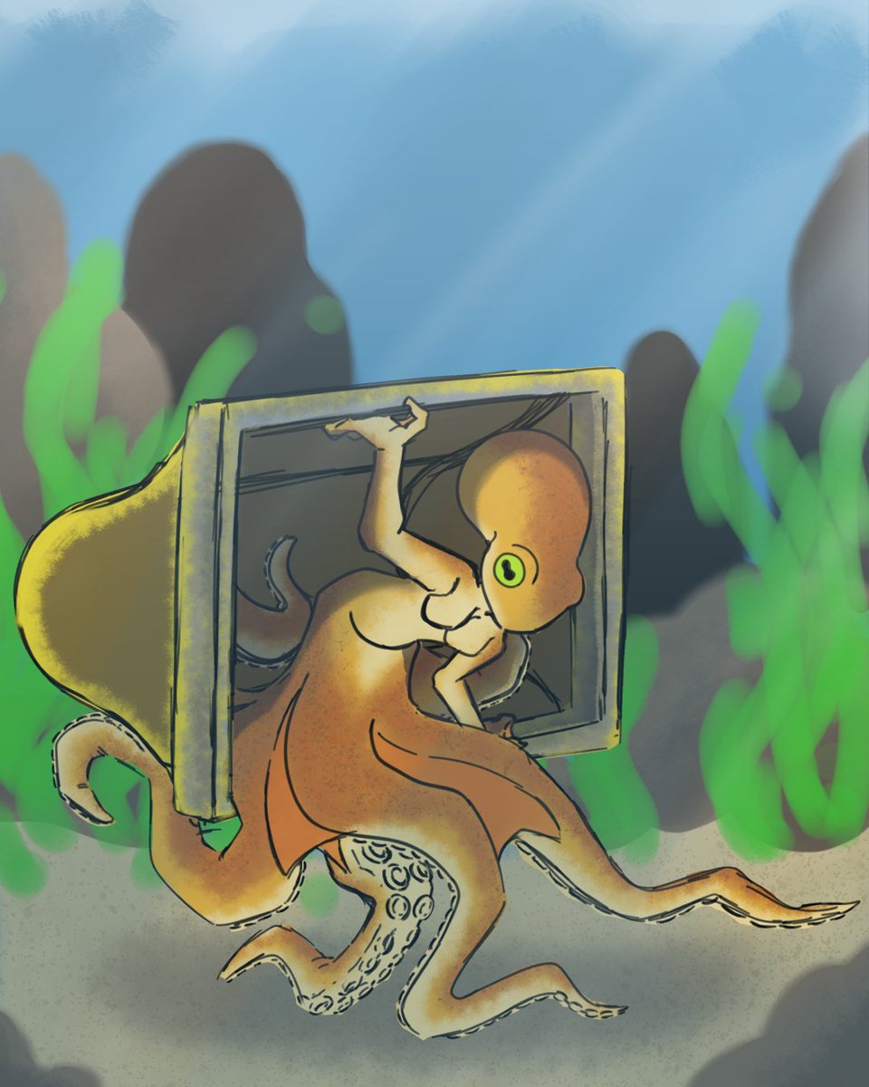 ArtofWalterB's tweet photo. #MerMay #mermay2022 
Woooh Day 4!!!
Have an octopus 🐙 https://t.co/McIyqjwmBM