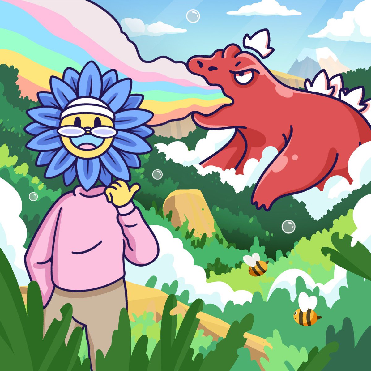 🦖 🦖🦖 Flower Fam Giveaway 🦖🦖🦖

To join:
1. Follow @imredelephant and <a href="/FlowerFamNFT/">Flower Fam</a> 
2. Like and Retweet
3. Tag 3 Frenz (every tag is an extra entry)

5 WL winners chosen in 24 hours 

!roar