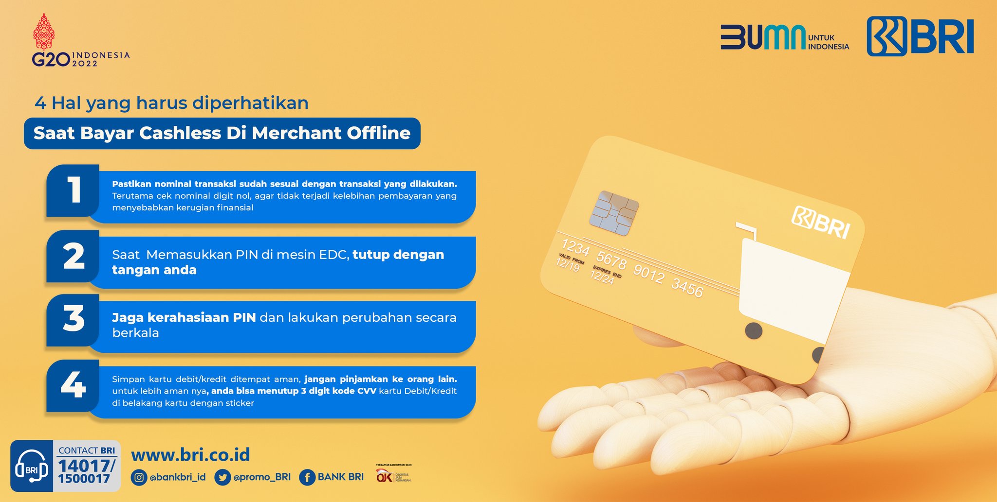 Contact BRI on Twitter "Sobat BRI. Pembayaran saat transaksi di