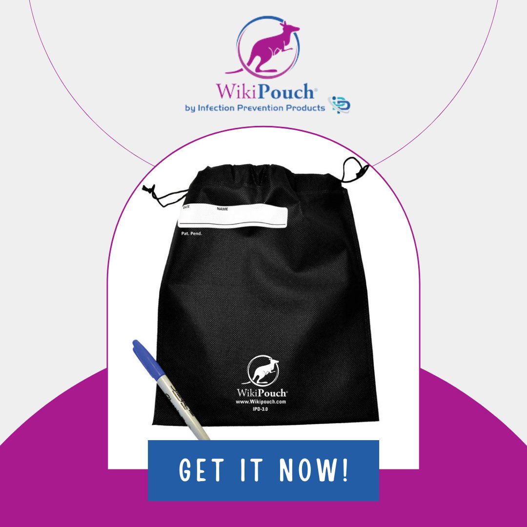 WikiPouch's tweet image. Replaced once per month or PRN, the IPD-2.0 with Drawstring is a replacement technology for plastic bags used for storing reusable nasal cannula, nebulizers and other respiratory devices. 
wikipouch.com/products/ipd-2