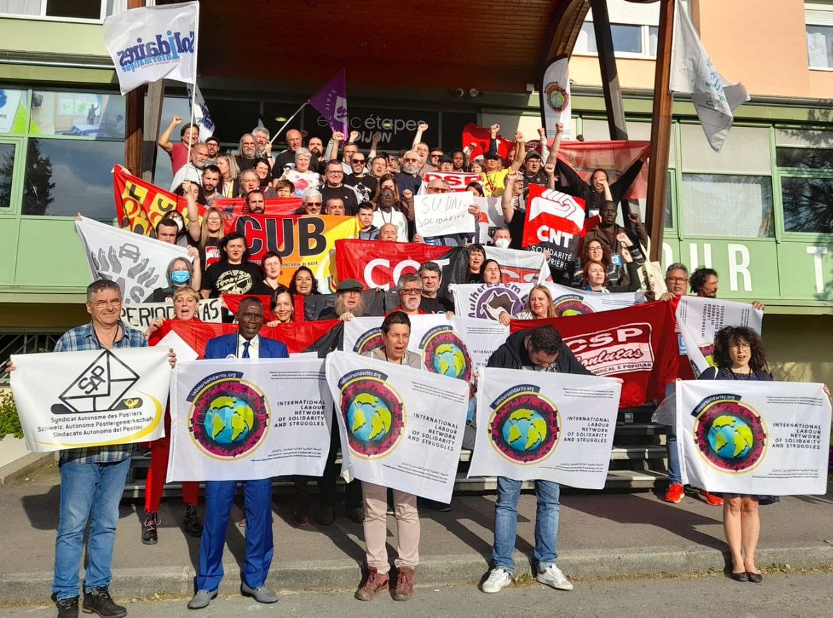 CGT's tweet photo. [Internacional]

La @ILabourNSS #RSISL celebra su IV encuentro en Dijon #Francia, durante los días 21, 22, 23 y 24 de abril. 

Los problemas de la #ClaseTrabajadora son similares y se presentan de la misma manera en todos los rincones del mundo. 

#Internacionalismo #LuchaObrera https://t.co/3FdFr1Xg0M
