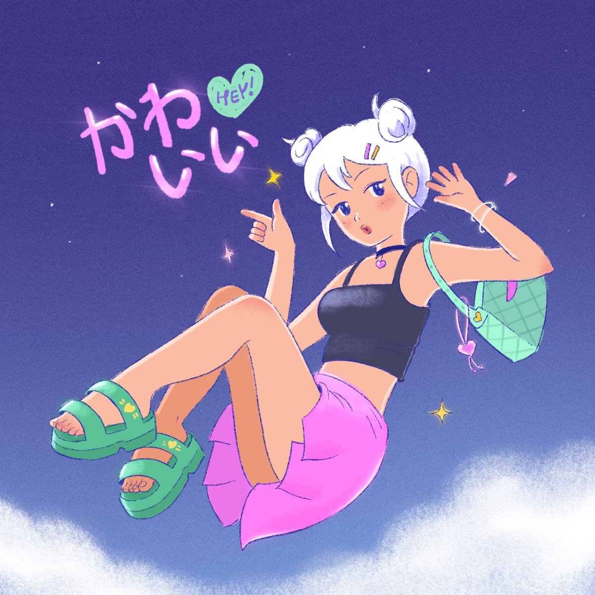 かわいい 👀💖✨
🍑Ig : engeng.yuu

 #sketch #procreate #drawingart #drawing #characterdesign #illustration #girl #citypop #nft #anime #citypopart #nftartist #art #characterillustration #engengyuu