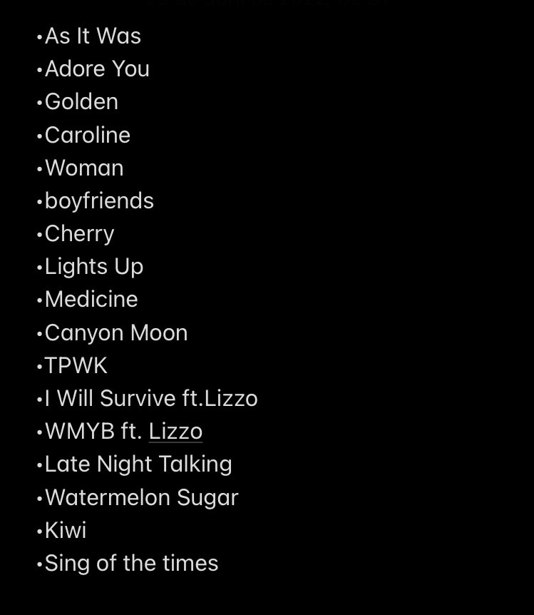 HarryS94Peru's tweet photo. 🌵 HARRYCHELLA 2 - SETLIST 🌵

#Coachella https://t.co/mBvEvPGjQc