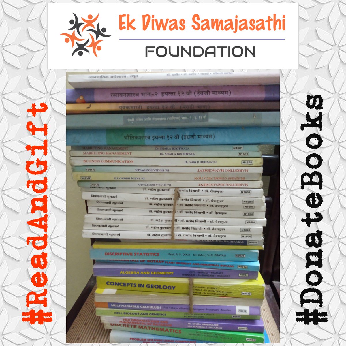 EDS_Foundation's tweet photo. #WorldBookDay2022
जागतिक पुस्तक दिनानिमित्त हार्दिक शुभेच्छा!
पुस्तके वाचा आणि वाचायला द्या!!
#ReadAndGift #DonateBooks #पुस्तकपेटी https://t.co/FHS284jPAG