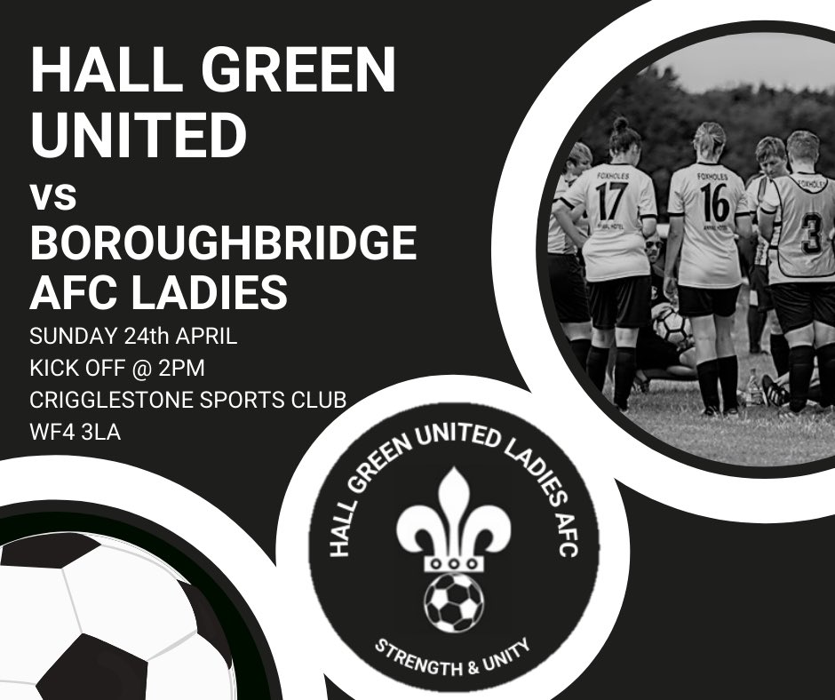 Sunday’s fixture and Hall Green’s final home game of the season.