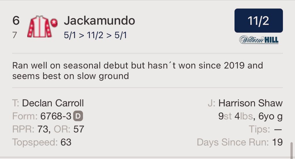 shaw_harrison's tweet photo. One ride today @LeicesterRaces #Jackamundo runs at ⏰4.26PM for @declan_carroll and @DANNYFANTS73 #HS #Goodluck 🍀🍀🐎🐎🤞🤞 https://t.co/zYd4guAD2R