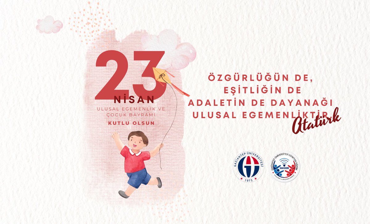 “Özgürlüğün de, eşitliğin de ve adaletin de dayanağı ulusal egemenliktir.”
23 Nisan Ulusal Egemenlik ve Çocuk Bayramı kutlu olsun #23nisan #ulusalegemenlikveçocukbayramı
