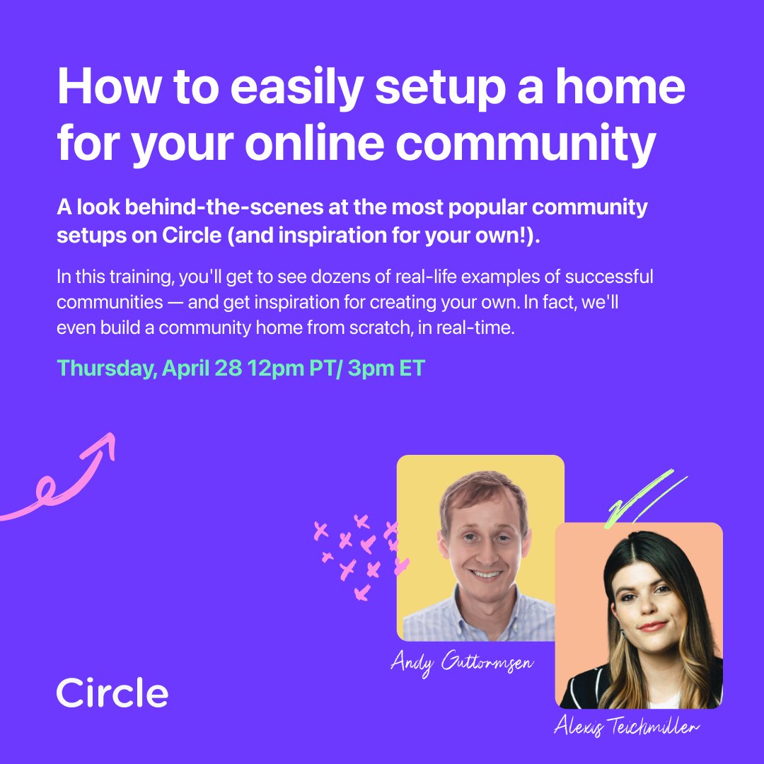 sprintcube's tweet photo. Ready to design a paid/free online community for your business? [LIVE WORKSHOP]

https://t.co/LJkmGk8WO1

#Circle #community https://t.co/JXLRNgVT1E