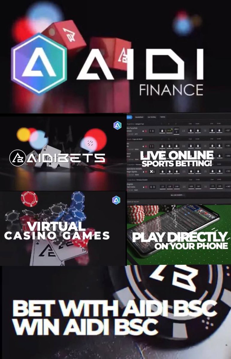 mimam72's tweet photo. @cz_binance #AidiFinance is a low-capitalization project with a strong community. #AidiBets is one of the #utilities that allows you to #bet on #sports in real time using the #AidiBSC token. AidiBets is a #DeFi utility. 
 @AidiBets @AidiToken
#DYOR

#1000xgem 
Real 💎

Don't miss #aidi
🚀🌕 https://t.co/QgUw5YXSAR