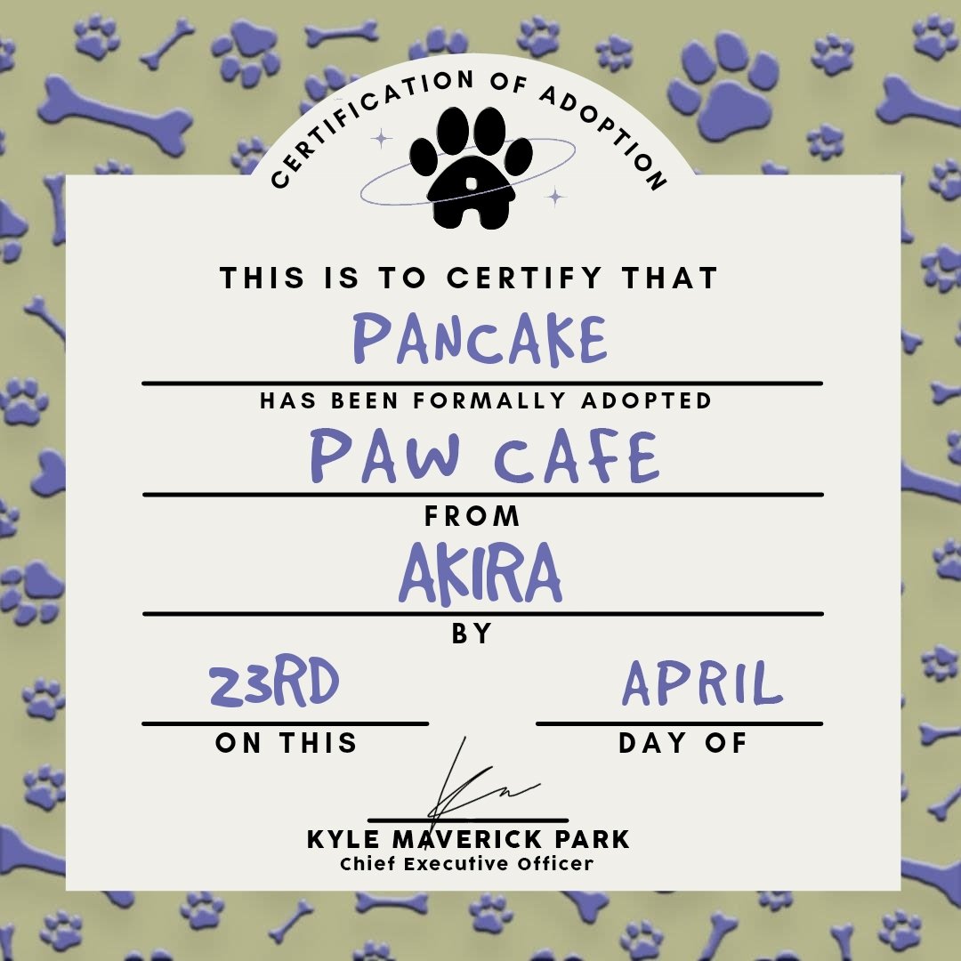 ⠀⠀⠀⠀⠀⠀⠀⠀⠀
⠀⠀⠀⠀[ 🐾 ] YOU RECEIVED A PET!

⠀⠀⠀𓏲 from  ›  self
⠀⠀⠀𓏲 to      ›  @rivera_valle_

⠀ 💬 “i feel so lonely...so i wanted a cat ^^”
⠀⠀⠀⠀⠀⠀⠀⠀⠀