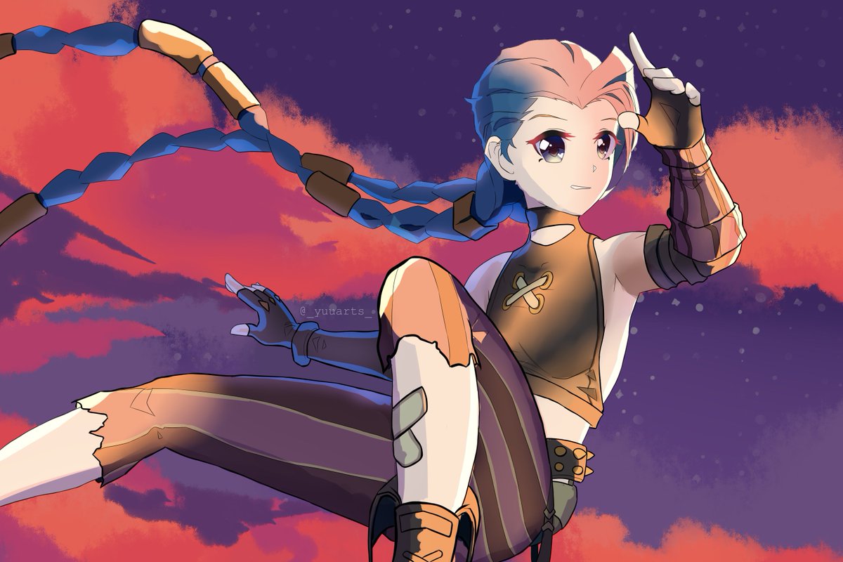 Done!.. Arcane Jinx from League of legends hope you like it hehe

#leagueoflegends #fanart #jinx #arcane #arcanejinx #digitalart #leagueoflegendsarcane
#game