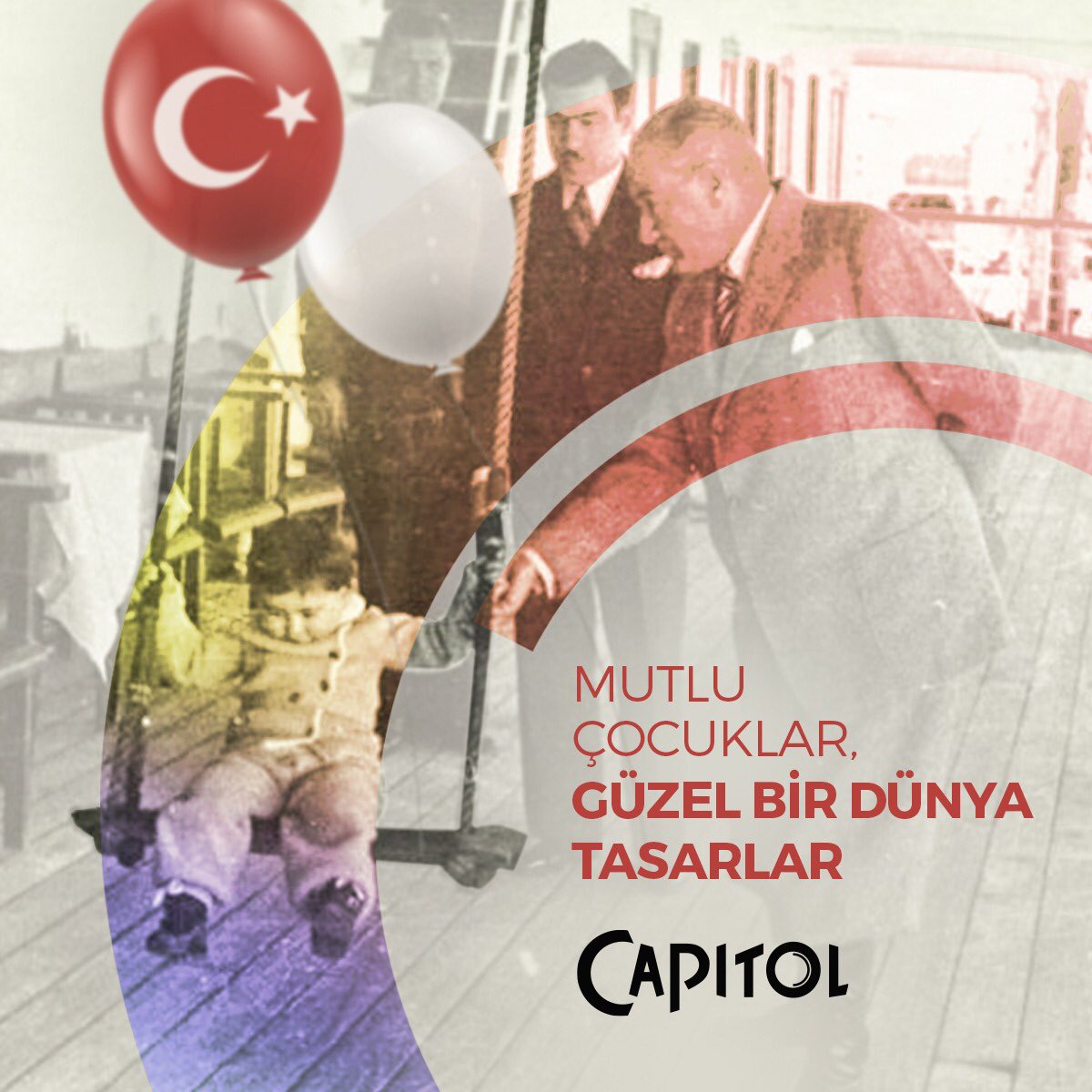 Çocukların mutlu olması demek, daha renkli ve daha güzel yarınlara atılmış bir adım demek. Atamızın tüm dünya çocuklarına armağan ettiği 23 Nisan Ulusal Egemenlik ve Çocuk Bayramı kutlu olsun.