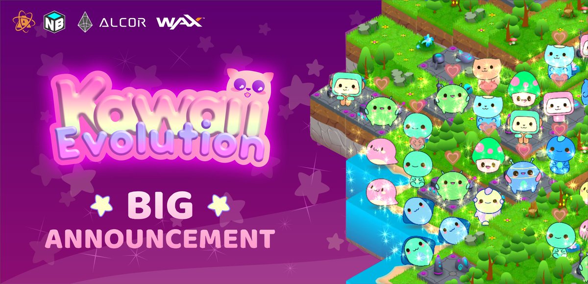 📢 Big Announcement 🧙

💎 Upcoming game updates 💎

GitBook 👉 kawaiipaper.gitbook.io/kawaii-evoluti… 

Discord discord.com/invite/ZXuCEhC…
Telegram t.me/KawaiiEvoNFT

#NFTCommunity #PlayToEarn #NFTGame #WAX #WAXP #NFT #Metaverse