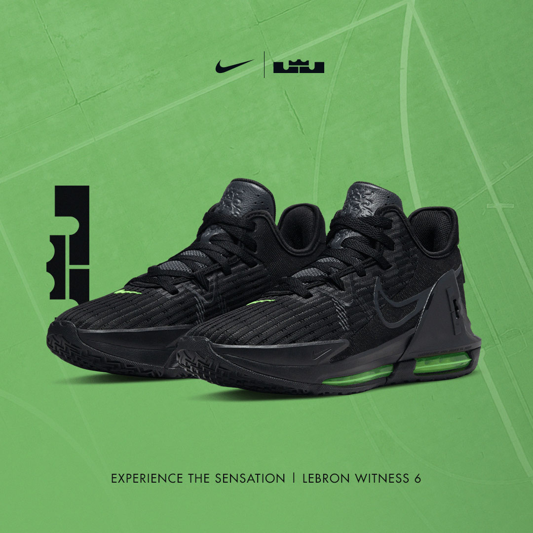 Studio_88's tweet photo. 'Bron fans stand up! The Nike Lebron Witness 6 is the perfect on & off court sneaker.
Sneaker - R1999.99 https://t.co/pxBZeCad5C
Available in-store & online, whilst stocks last
#styleonthemove #nike #lebronwitness6 #tripleblack https://t.co/pBiTIuPwDa