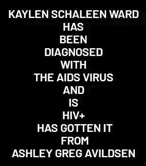 StopKaylenWard's tweet photo. Kaylen Schaleen Ward Has Been Diagnosed With The AIDS Virus And Is HIV+ Has Gotten It From Ashley Greg Avildsen https://t.co/amXhpPYIma