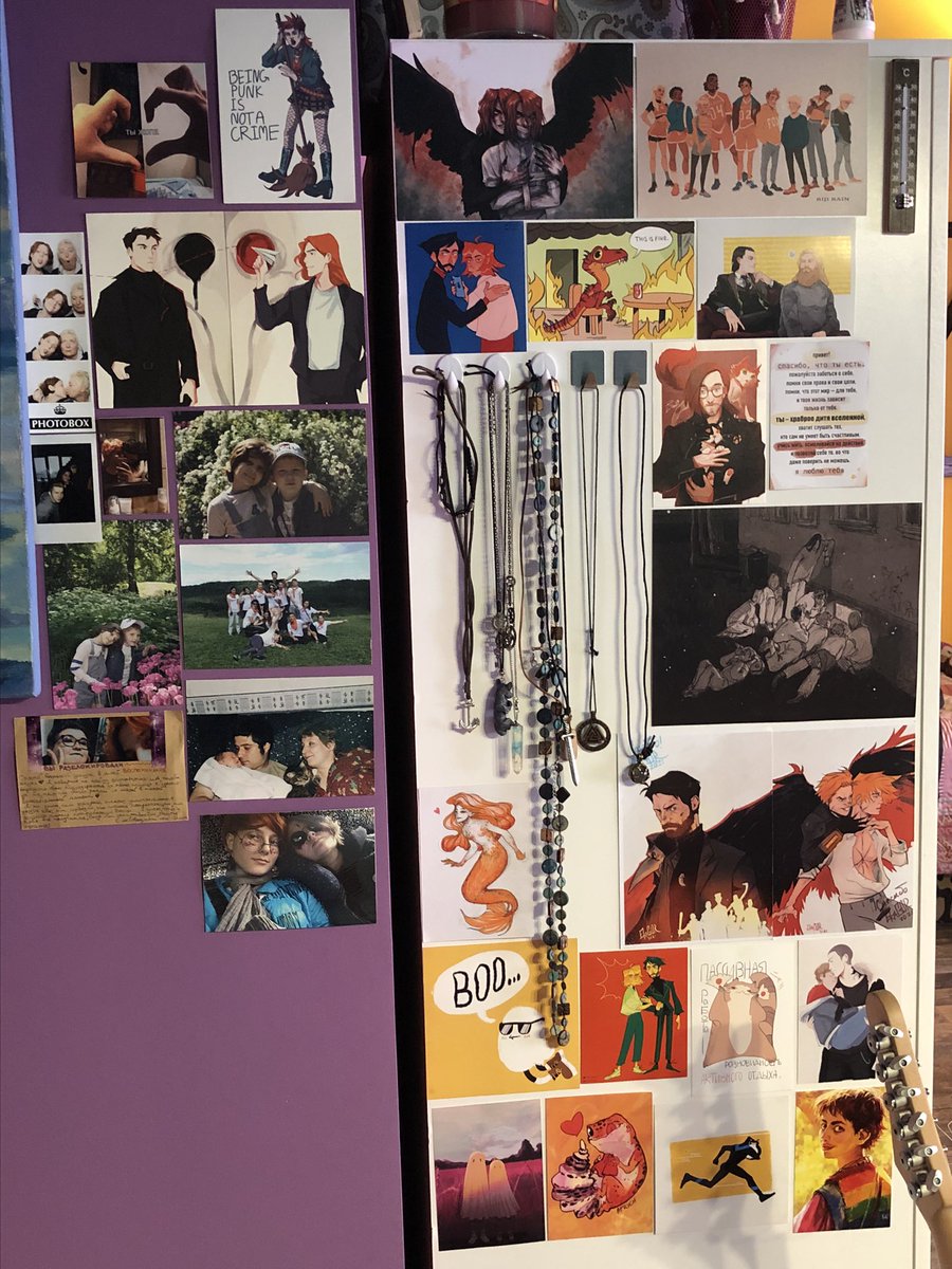 owlsofia2's tweet image. Развесила свои открытки и фотографии и сразу как будто дома