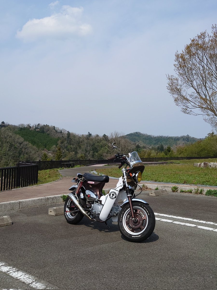 te71caro's tweet photo. カブで散歩🏍｡｡｡
キャブ横出しにしたら安定するようになった🎵やっぱり真正面向いてると吸気が不安定だったみたい😄 https://t.co/z3tnfG5RwQ