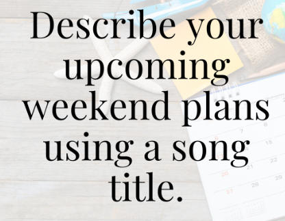 RadiowaveFM's tweet photo. What are your #weekend plans?
Describe your weekend plans with a song title....
Or message me on Telegram at 083 00 00 967
#weekendplans #songtitle #RadiowaveFM https://t.co/maZsbtHfBD