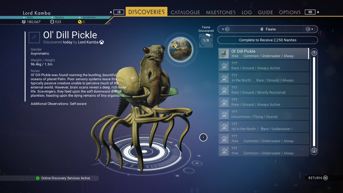 KambaExplorer's tweet image. Ol' Dill Pickle!  #NoMansSky #XboxShare