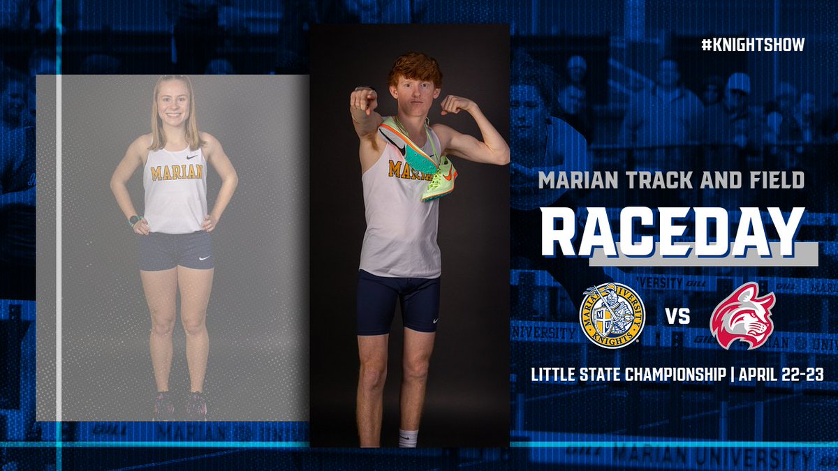 MUKnights's tweet photo. RACEDAY! @MarianTrackXC heads back to Indiana Wesleyan for day two of the Little State meet! https://t.co/Gd7J2xR9va