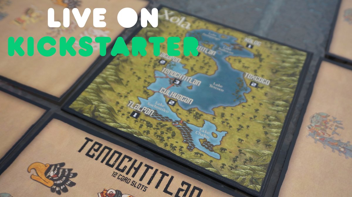 KursedGames's tweet photo. Xola is now LIVE on Kickstarter! 
In Xola, you take control of the mighty Aztec Empire in the height of its power.
Campaign:
https://t.co/4mVHsep35H
#crowdfunding #indiedev #cardgame #boardgame #indiegame #gamenight #bgg #gamedesign #indie #xola #Kickstarter #game #entrepreneur https://t.co/HKv0hhIeHr