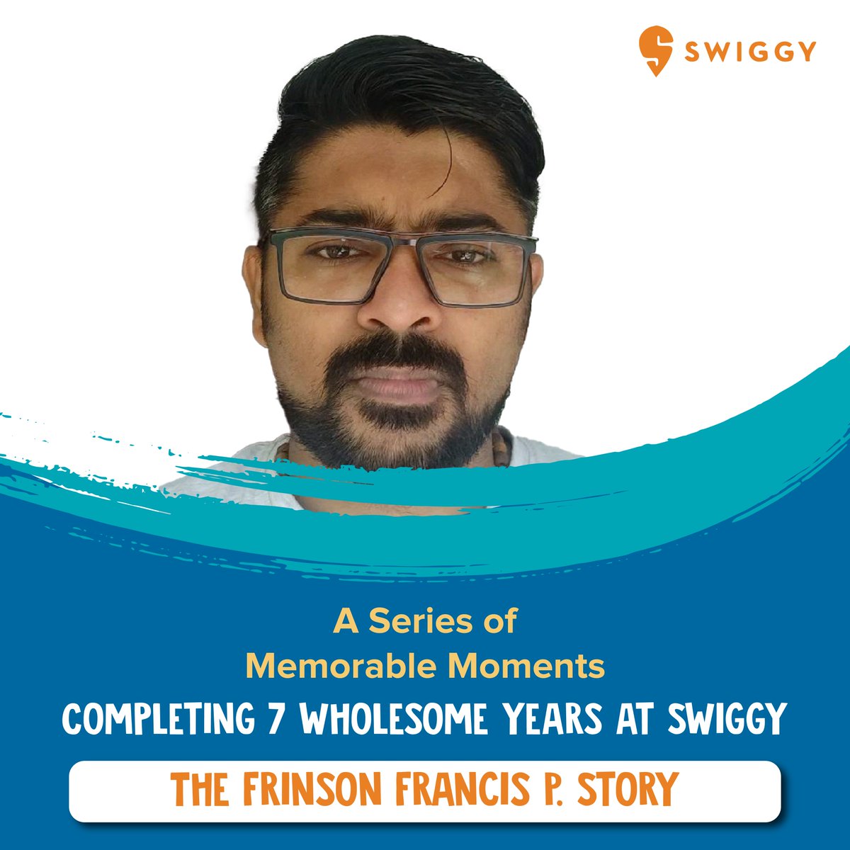 WeAreSwiggy's tweet photo. Congratulations on your #WorkAnniversary Frinson Francis P! It’s been an incredible experience having you onboard the Swiggy ride, and we can’t wait for the road ahead. It’s sure to be exciting, challenging and fulfilling!
#WeAreSwiggy #EmployeeAnniversary #TenuredEmployee https://t.co/xrxVuIj64M