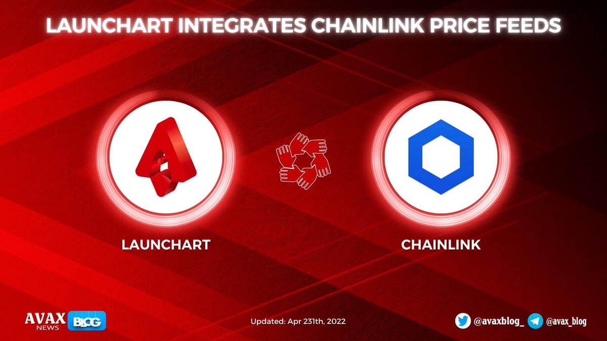 avaxblog_'s tweet photo. ๐คฉ@launchartio Integrates @chainlink Price Feeds to Help Secure Its #NFT Minting Process With Fiat-Based Prices
By integrating #Chainlink, #LaunchArt has access to high-quality, tamper-proof price feeds needed to list #NFTs in US dollar terms๐ฅ
#AVAXBlog #AVAX $AVAX https://t.co/HIqpMSqgxR