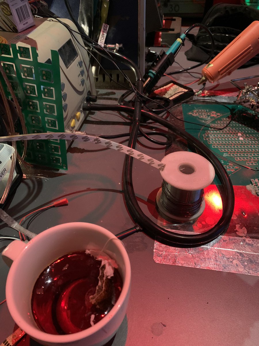 The immortal cuppa tea, artist at work 😜 at Weta Unleashed Expo